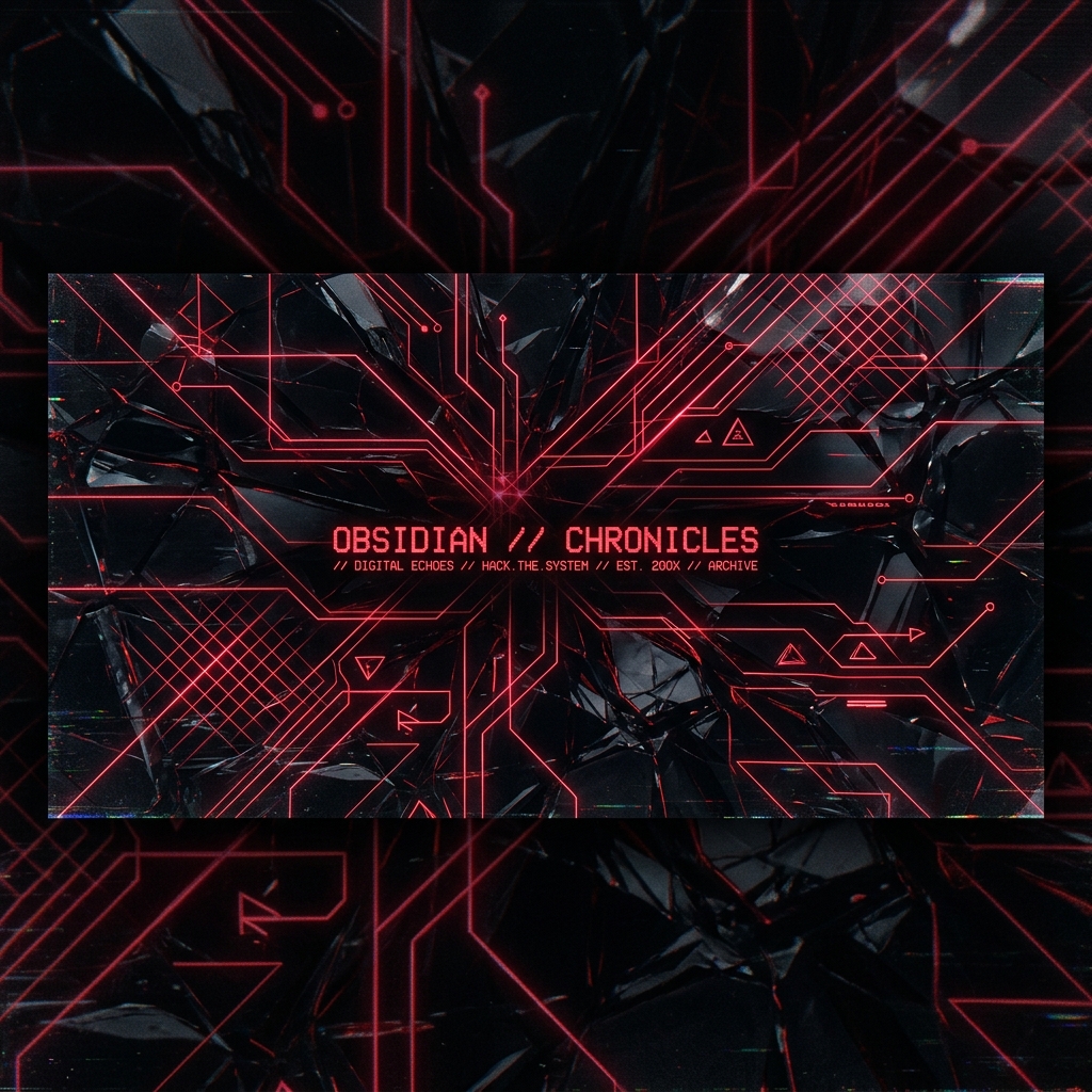 Dark Obsidian Glow Header